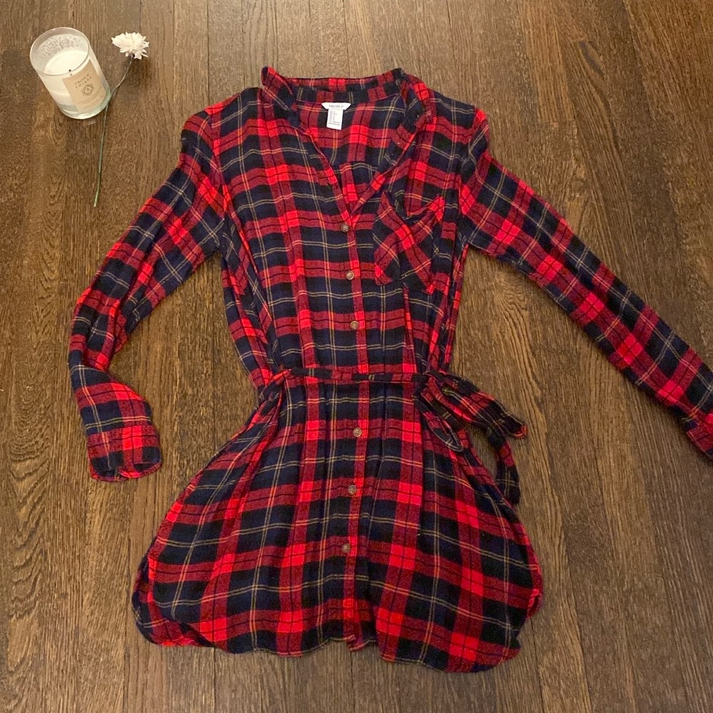 Forever 21 Kiel James Patrick Look Alike. Super Soft. Flannel Dress. Small.